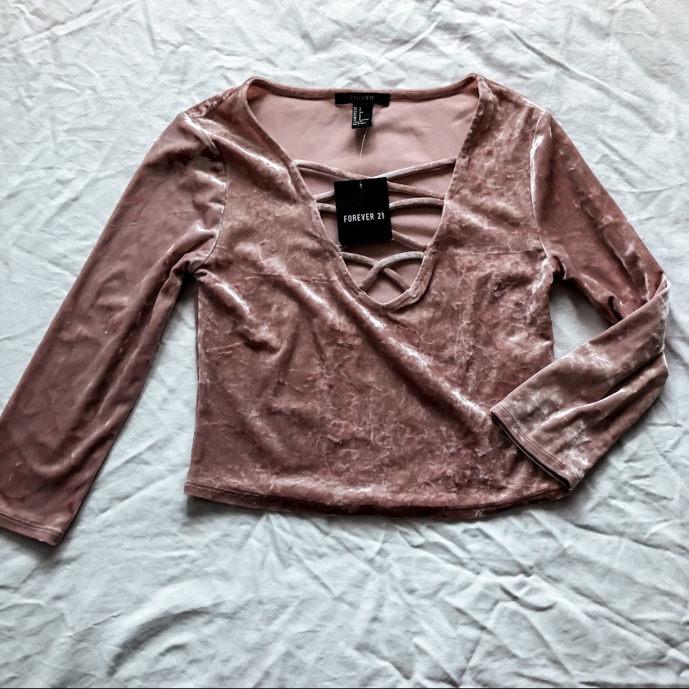 Forever 21 velvet top!
